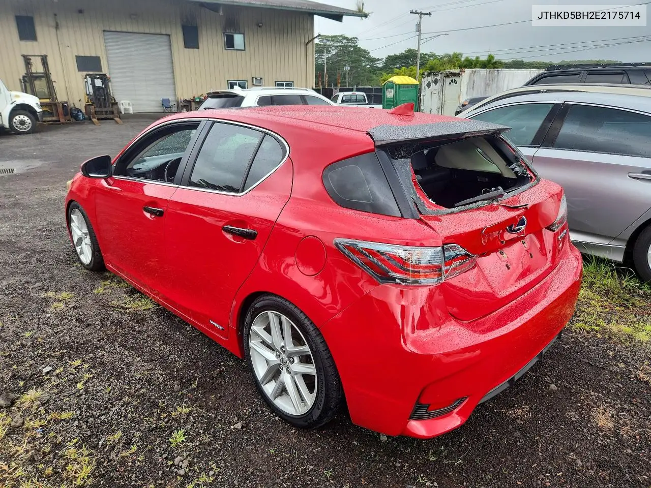 2014 Lexus Ct 200 VIN: JTHKD5BH2E2175714 Lot: 58593336