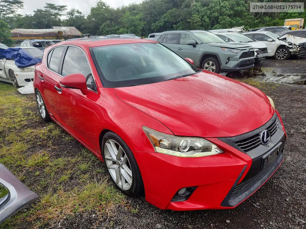 2014 Lexus Ct 200 VIN: JTHKD5BH2E2175714 Lot: 58593336