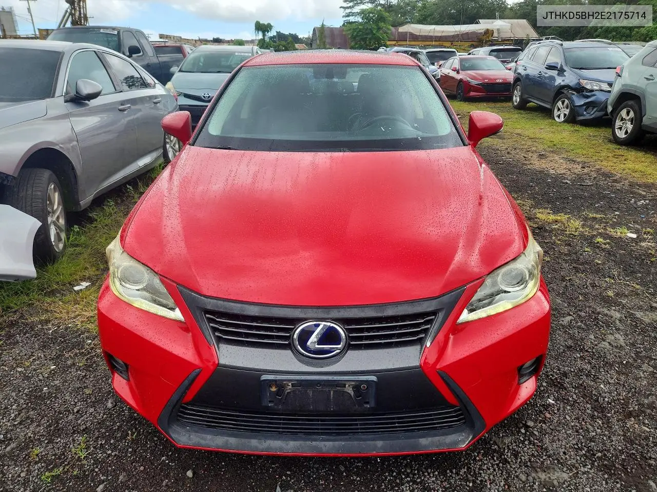 2014 Lexus Ct 200 VIN: JTHKD5BH2E2175714 Lot: 58593336