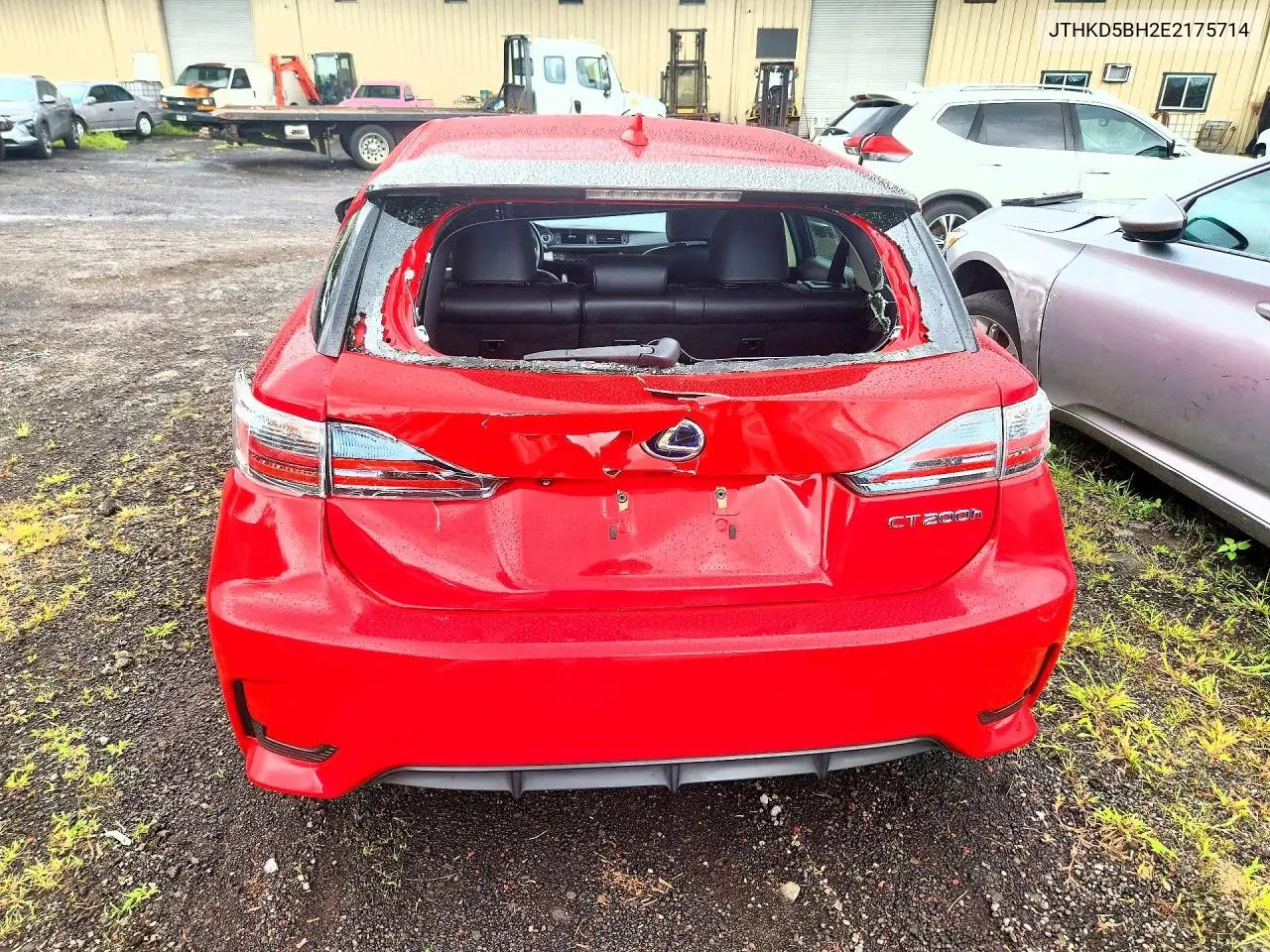 2014 Lexus Ct 200 VIN: JTHKD5BH2E2175714 Lot: 58593336
