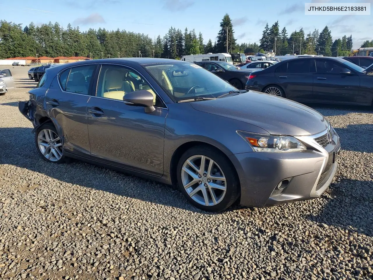 2014 Lexus Ct 200 VIN: JTHKD5BH6E2183881 Lot: 59996956