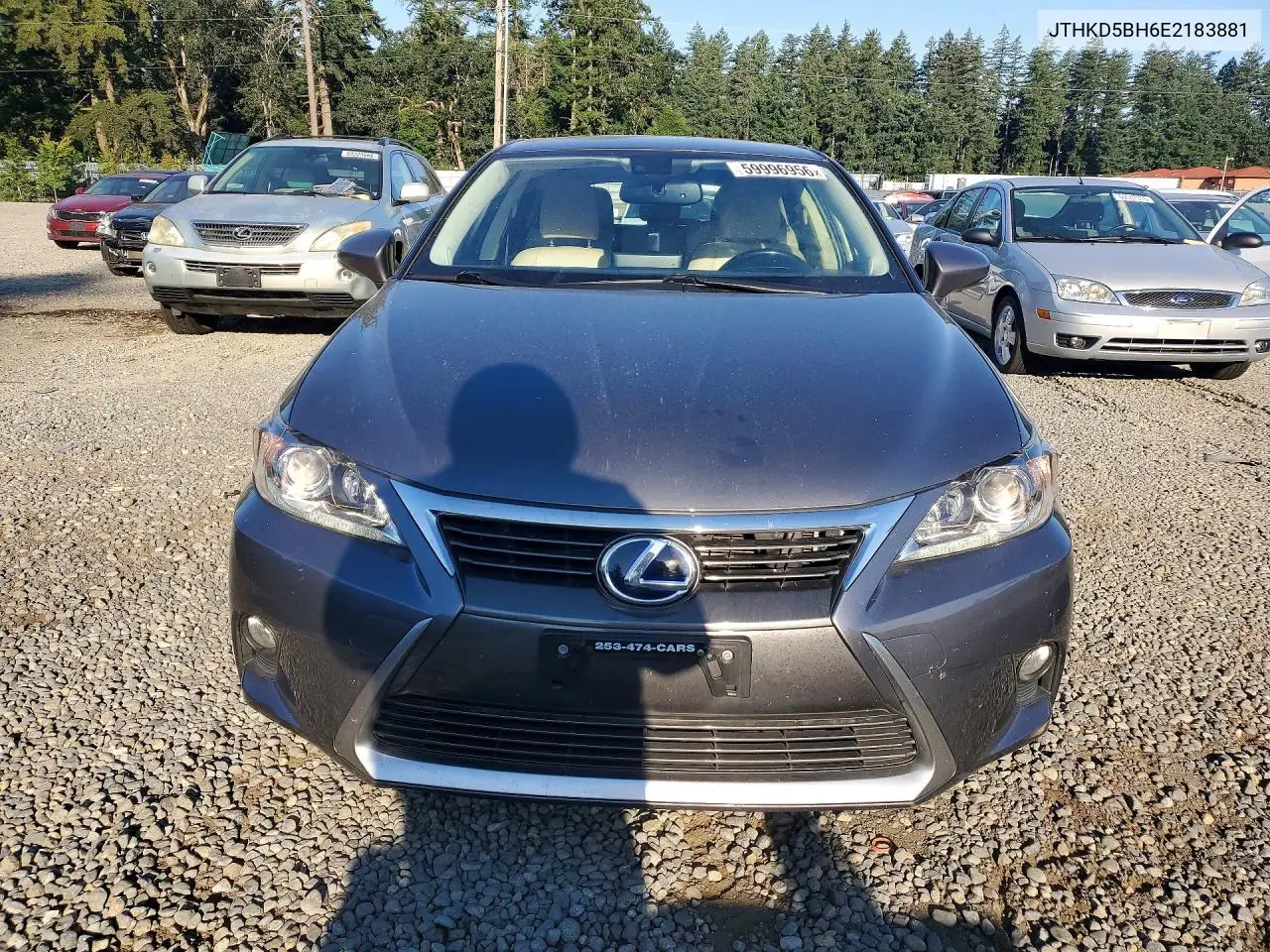 2014 Lexus Ct 200 VIN: JTHKD5BH6E2183881 Lot: 59996956