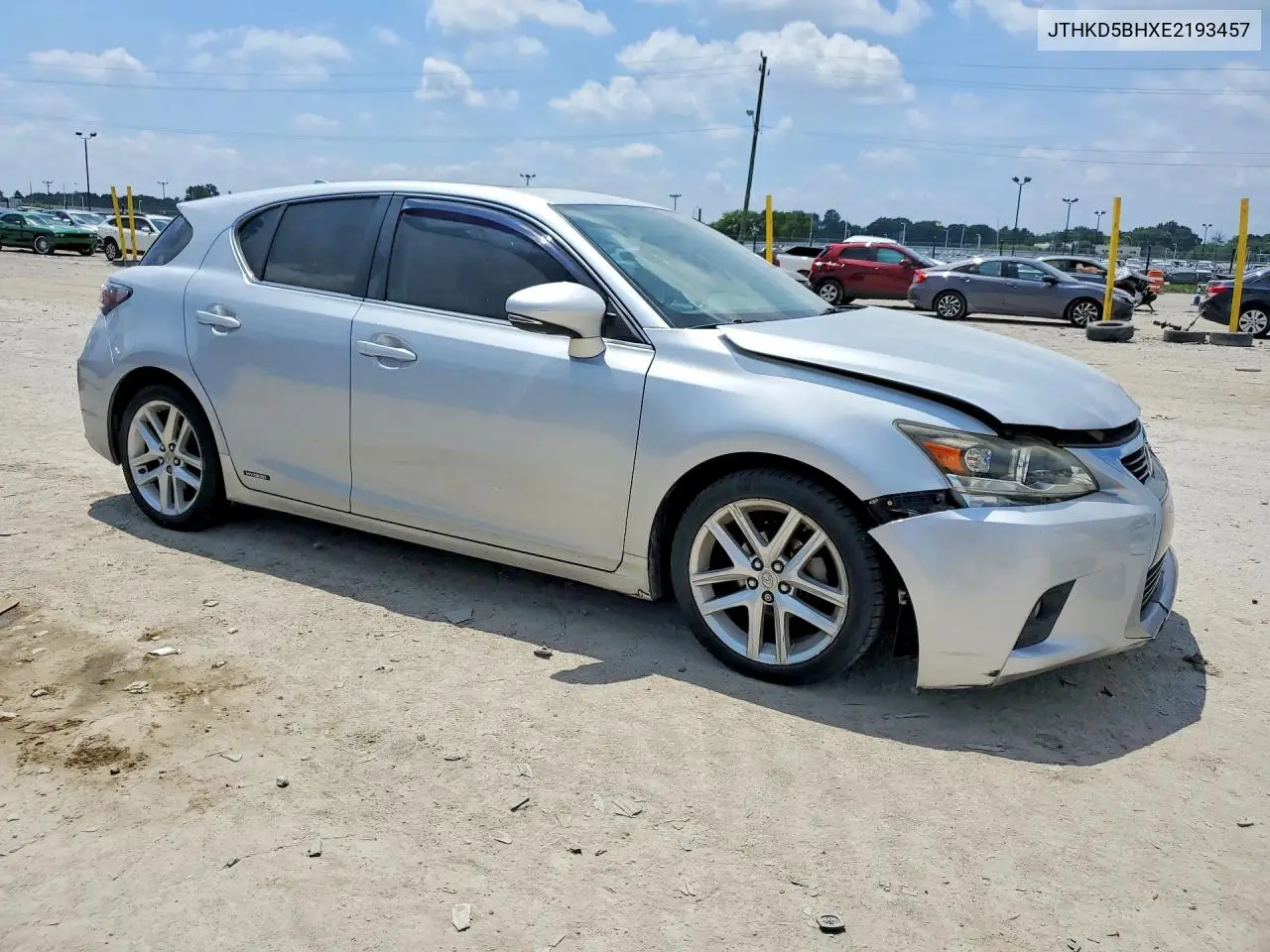 2014 Lexus Ct 200 VIN: JTHKD5BHXE2193457 Lot: 60422436