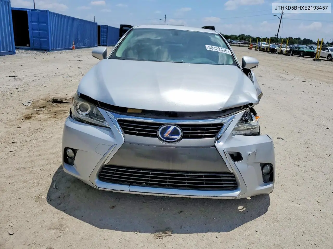 2014 Lexus Ct 200 VIN: JTHKD5BHXE2193457 Lot: 60422436
