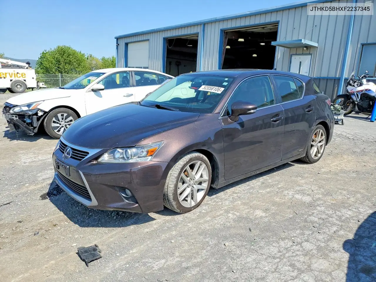 2015 Lexus Ct 200 VIN: JTHKD5BHXF2237345 Lot: 52058106