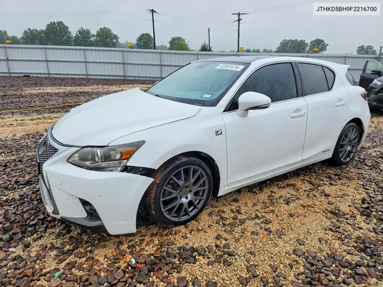 2015 Lexus Ct 200 VIN: JTHKD5BH9F2216700 Lot: 52897476