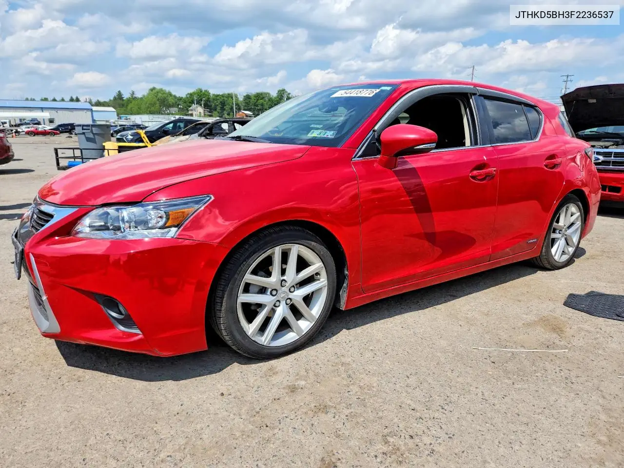 2015 Lexus Ct 200 VIN: JTHKD5BH3F2236537 Lot: 54418776
