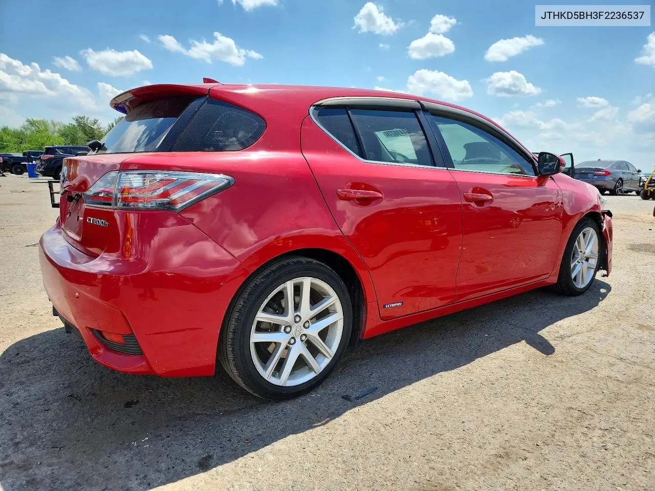 2015 Lexus Ct 200 VIN: JTHKD5BH3F2236537 Lot: 54418776