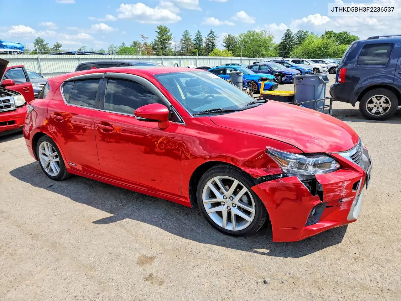 2015 Lexus Ct 200 VIN: JTHKD5BH3F2236537 Lot: 54418776