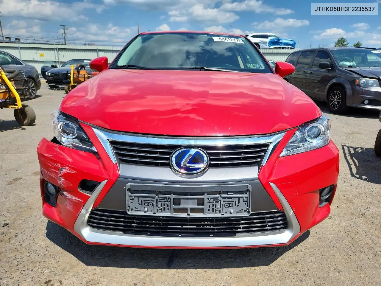 2015 Lexus Ct 200 VIN: JTHKD5BH3F2236537 Lot: 54418776