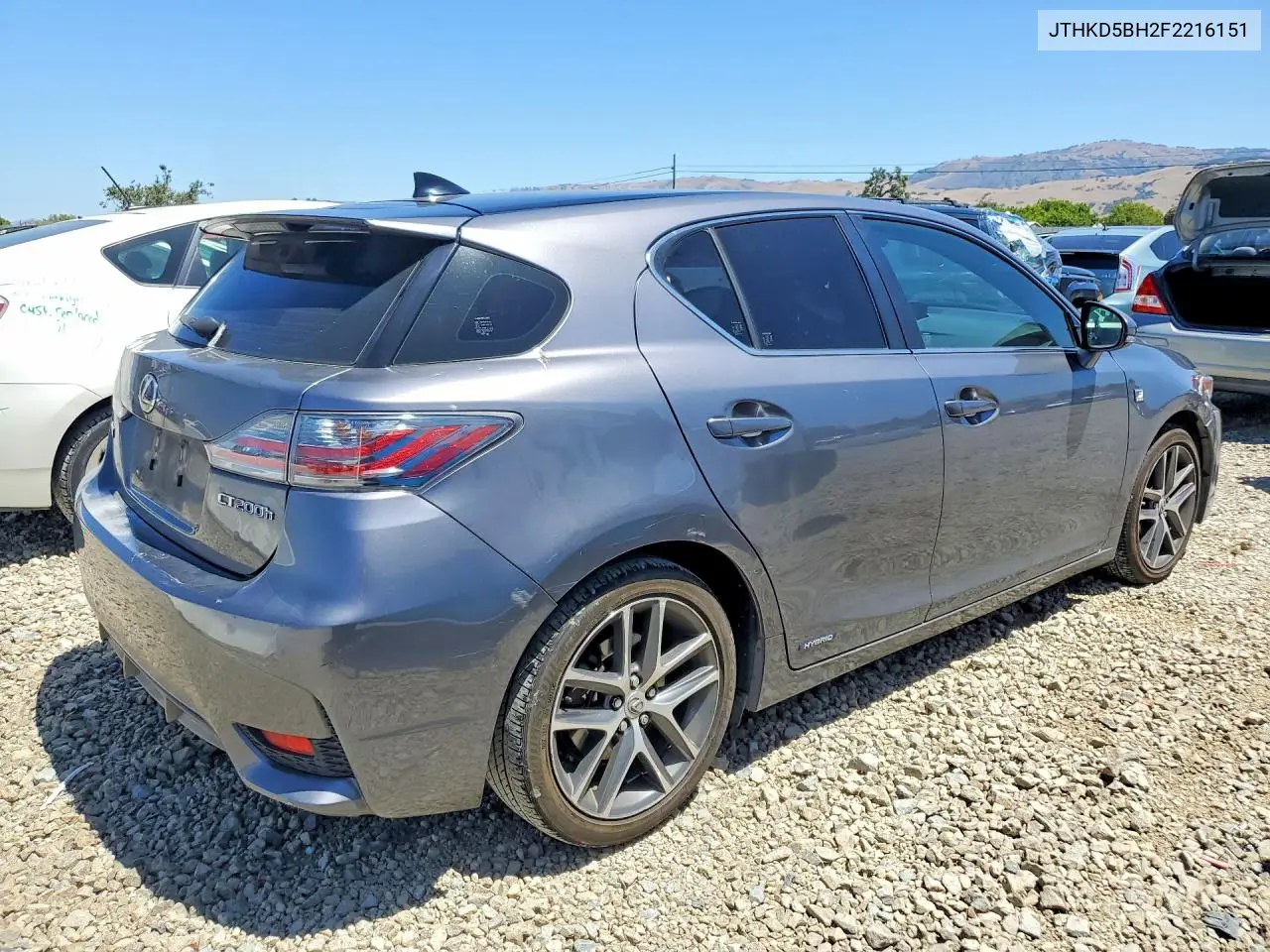 2015 Lexus Ct 200 VIN: JTHKD5BH2F2216151 Lot: 55892416