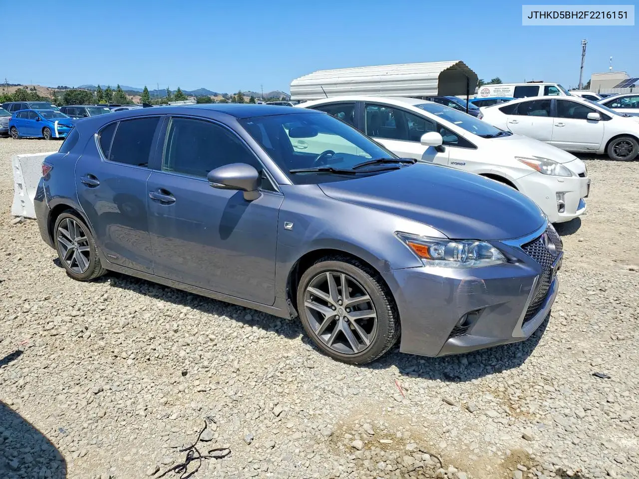 2015 Lexus Ct 200 VIN: JTHKD5BH2F2216151 Lot: 55892416