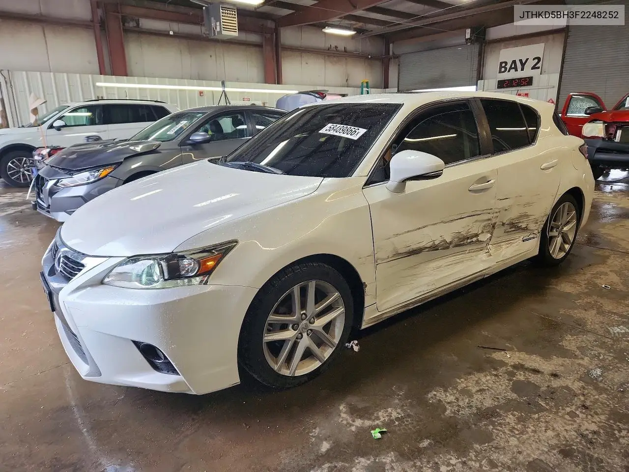2015 Lexus Ct 200 VIN: JTHKD5BH3F2248252 Lot: 58489866