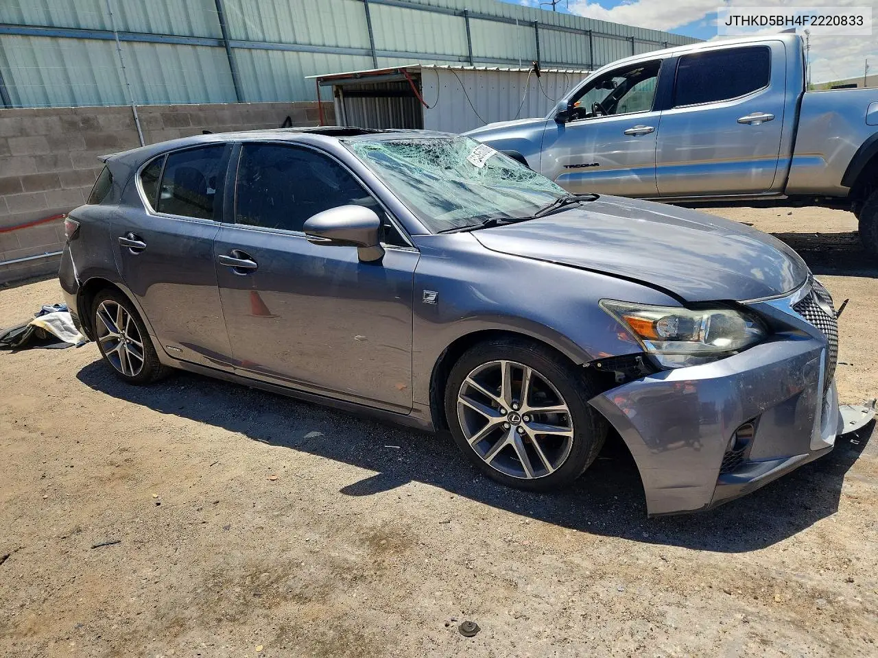 2015 Lexus Ct 200 VIN: JTHKD5BH4F2220833 Lot: 58957806
