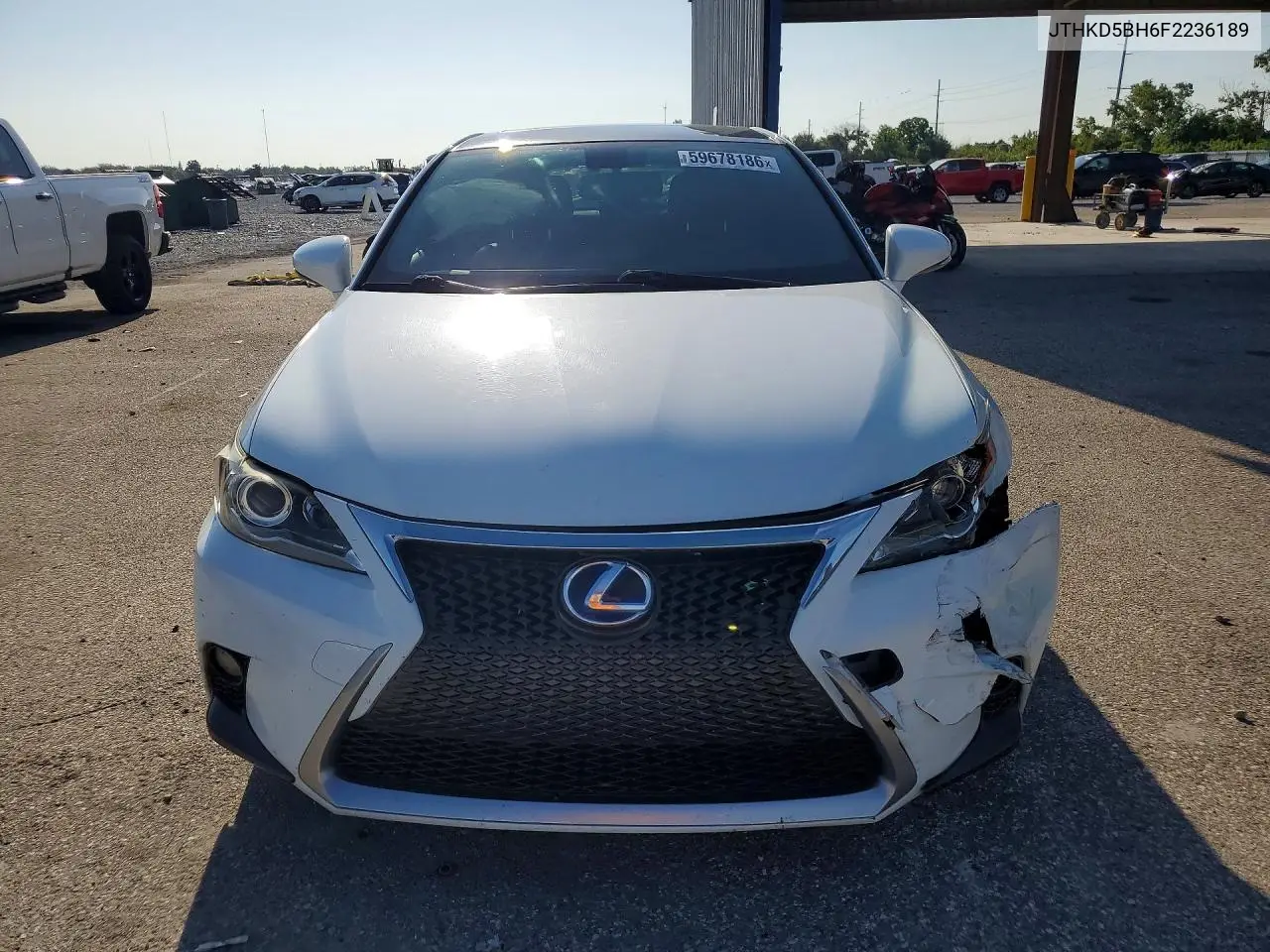 2015 Lexus Ct 200 VIN: JTHKD5BH6F2236189 Lot: 59678186