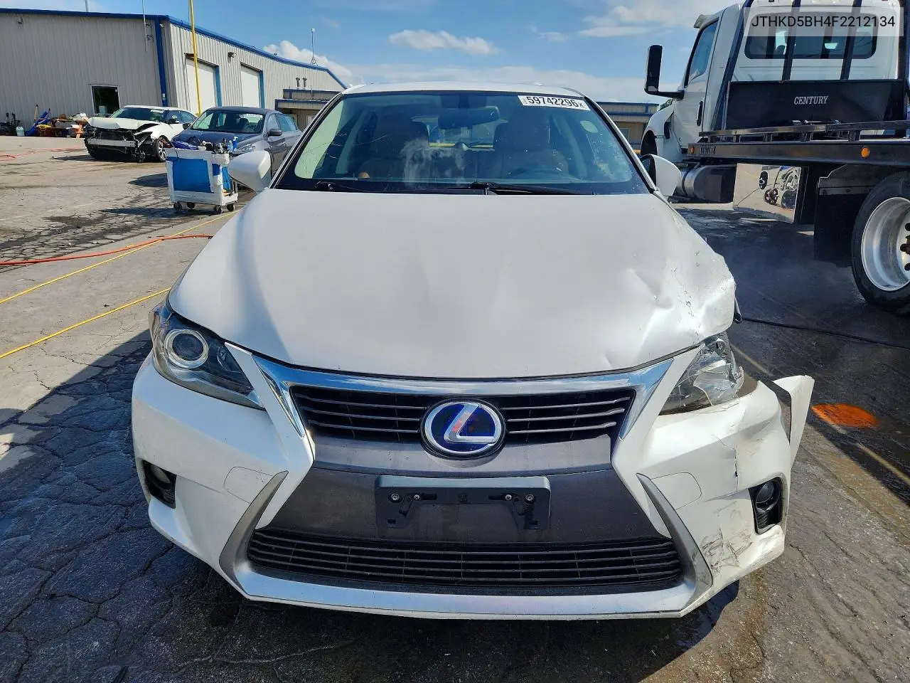 2015 Lexus Ct 200 VIN: JTHKD5BH4F2212134 Lot: 59742296