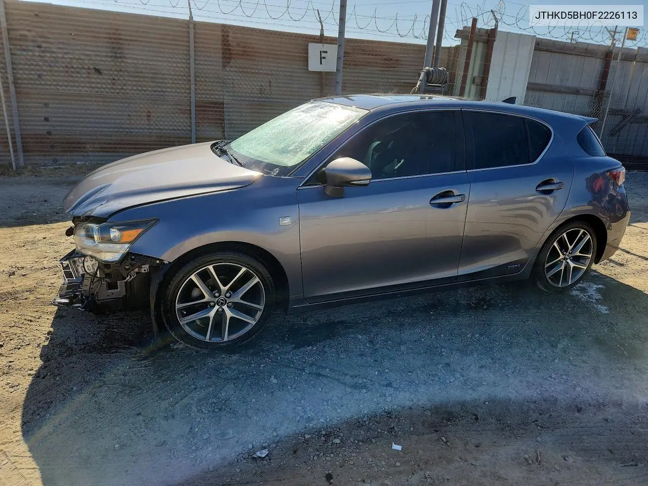 2015 Lexus Ct 200 VIN: JTHKD5BH0F2226113 Lot: 60023106