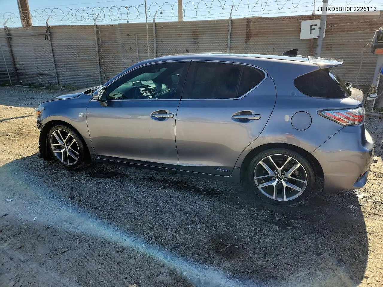 2015 Lexus Ct 200 VIN: JTHKD5BH0F2226113 Lot: 60023106