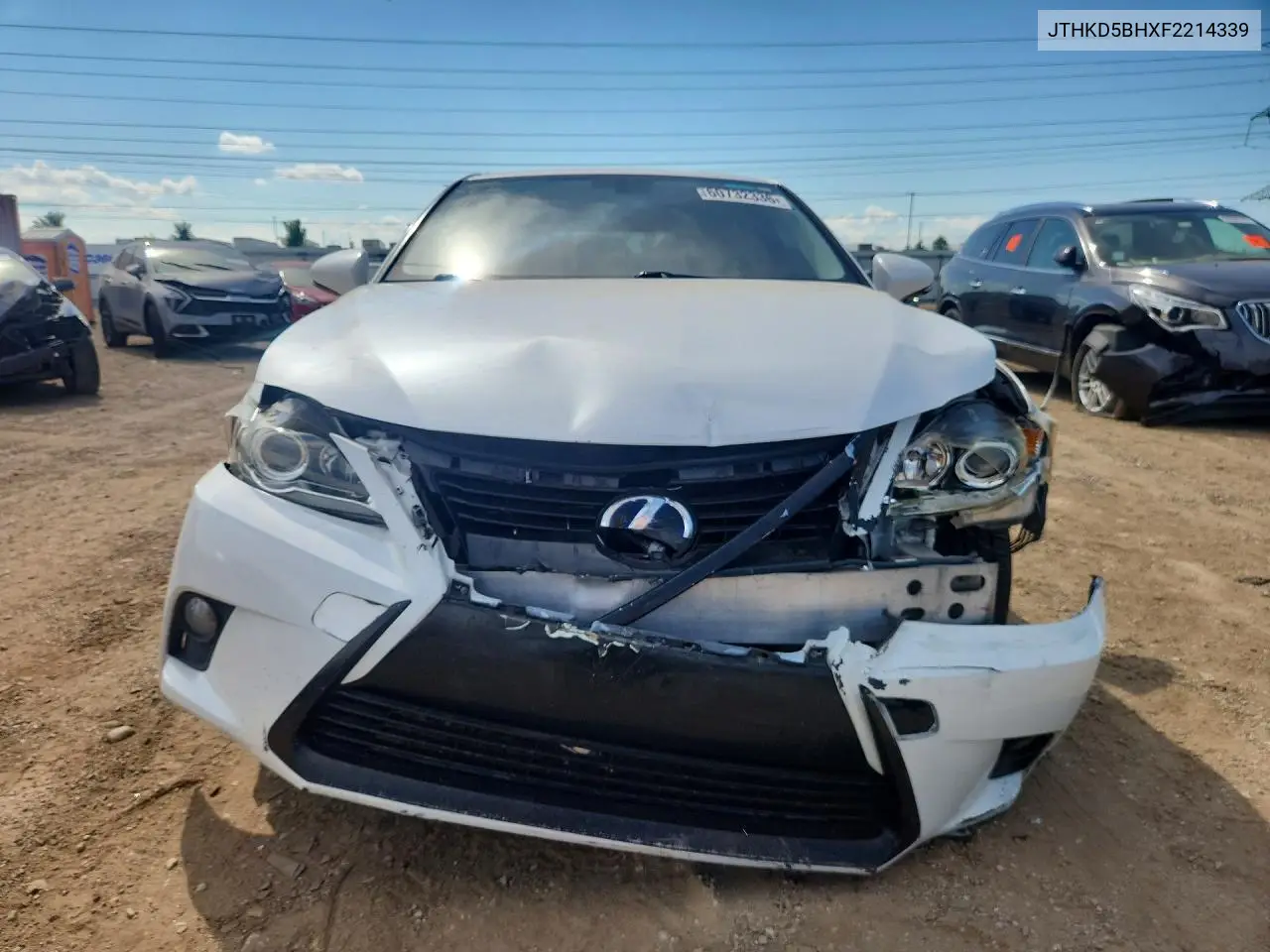 2015 Lexus Ct 200 VIN: JTHKD5BHXF2214339 Lot: 60732336
