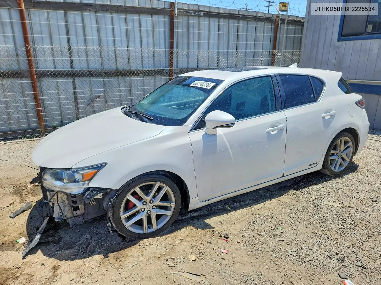 2015 Lexus Ct 200 VIN: JTHKD5BH8F2225534 Lot: 60796386