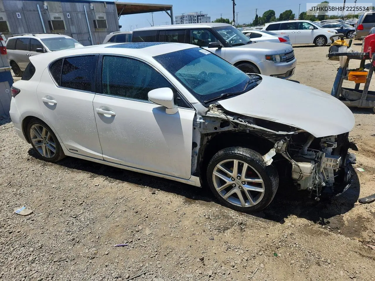 2015 Lexus Ct 200 VIN: JTHKD5BH8F2225534 Lot: 60796386