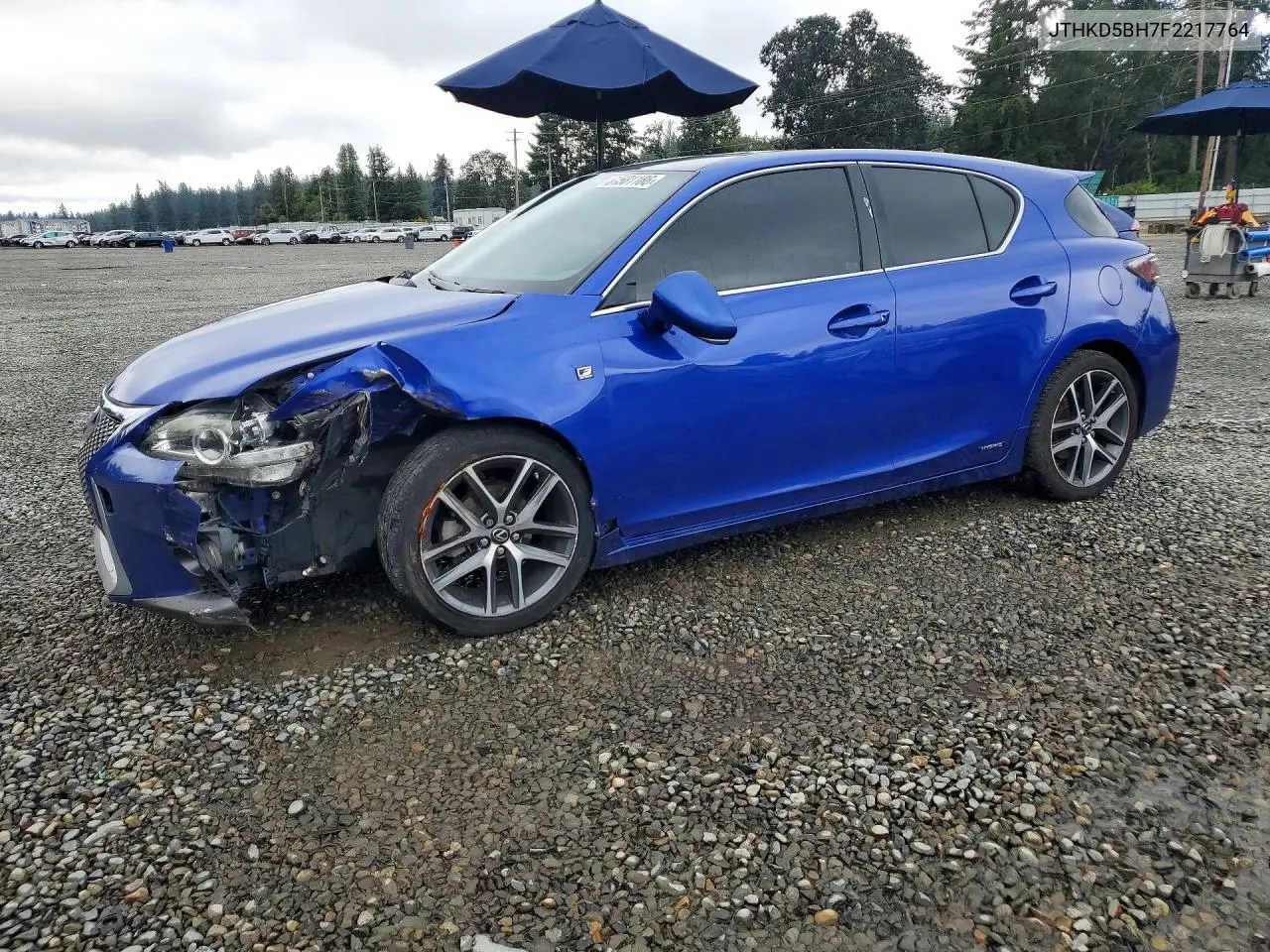 2015 Lexus Ct 200 VIN: JTHKD5BH7F2217764 Lot: 61581186