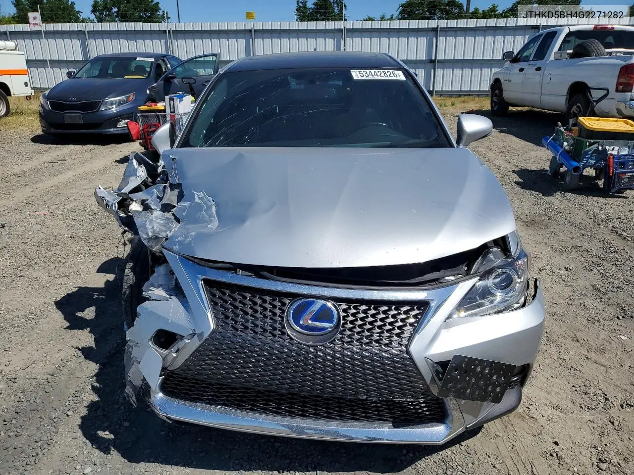 2016 Lexus Ct 200 VIN: JTHKD5BH4G2271282 Lot: 53442826