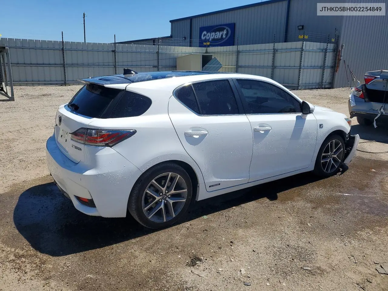 2016 Lexus Ct 200 VIN: JTHKD5BH0G2254849 Lot: 53697106