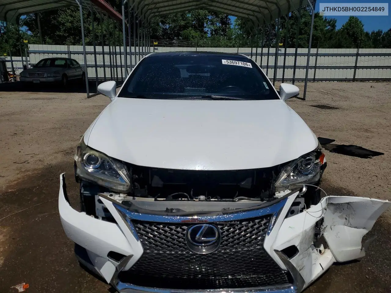 2016 Lexus Ct 200 VIN: JTHKD5BH0G2254849 Lot: 53697106