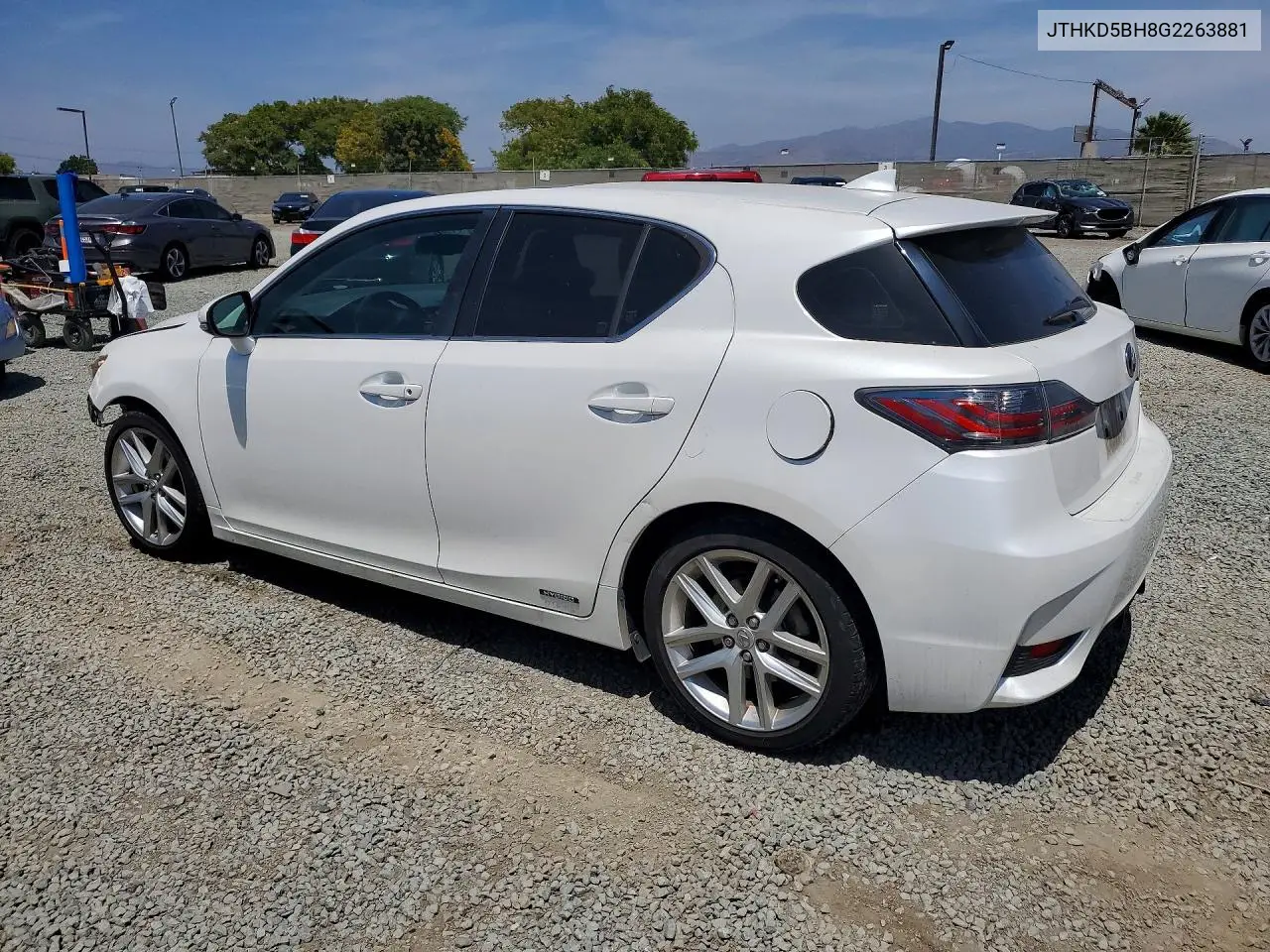 2016 Lexus Ct 200 VIN: JTHKD5BH8G2263881 Lot: 55951896