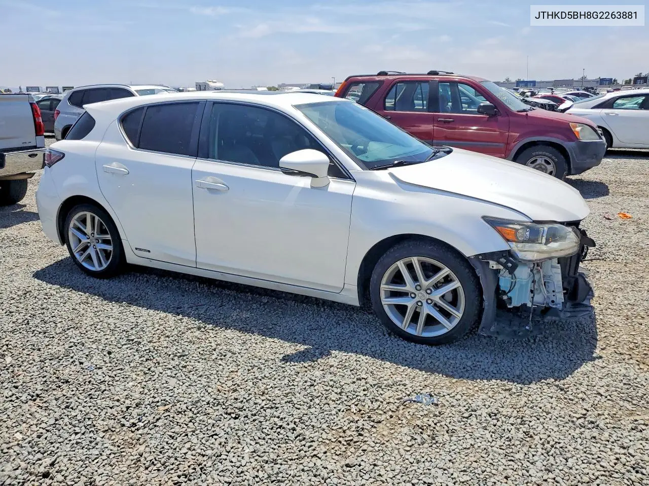 2016 Lexus Ct 200 VIN: JTHKD5BH8G2263881 Lot: 55951896