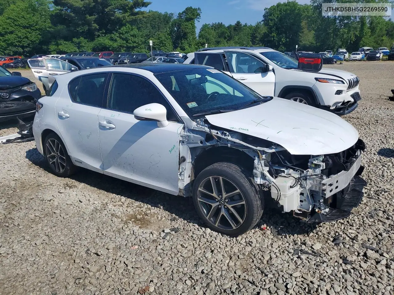 2016 Lexus Ct 200 VIN: JTHKD5BH5G2269590 Lot: 56738896