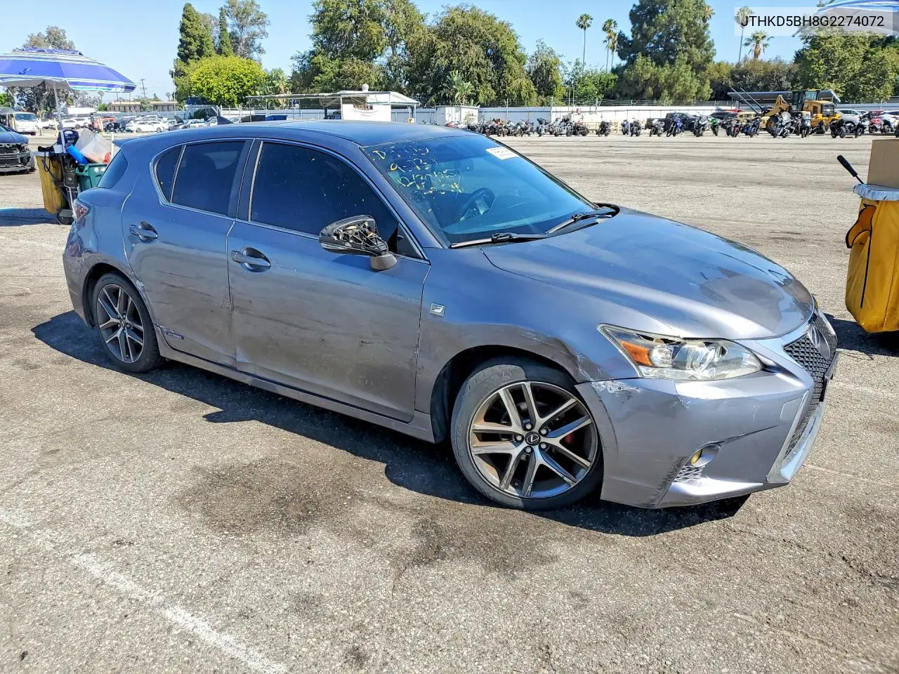 2016 Lexus Ct 200 VIN: JTHKD5BH8G2274072 Lot: 58598066
