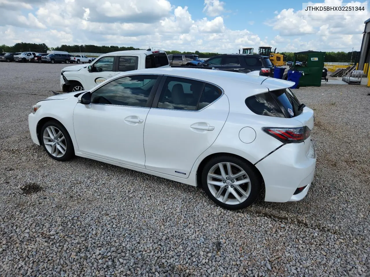 2016 Lexus Ct 200 VIN: JTHKD5BHXG2251344 Lot: 61779426