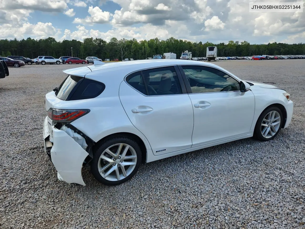 2016 Lexus Ct 200 VIN: JTHKD5BHXG2251344 Lot: 61779426
