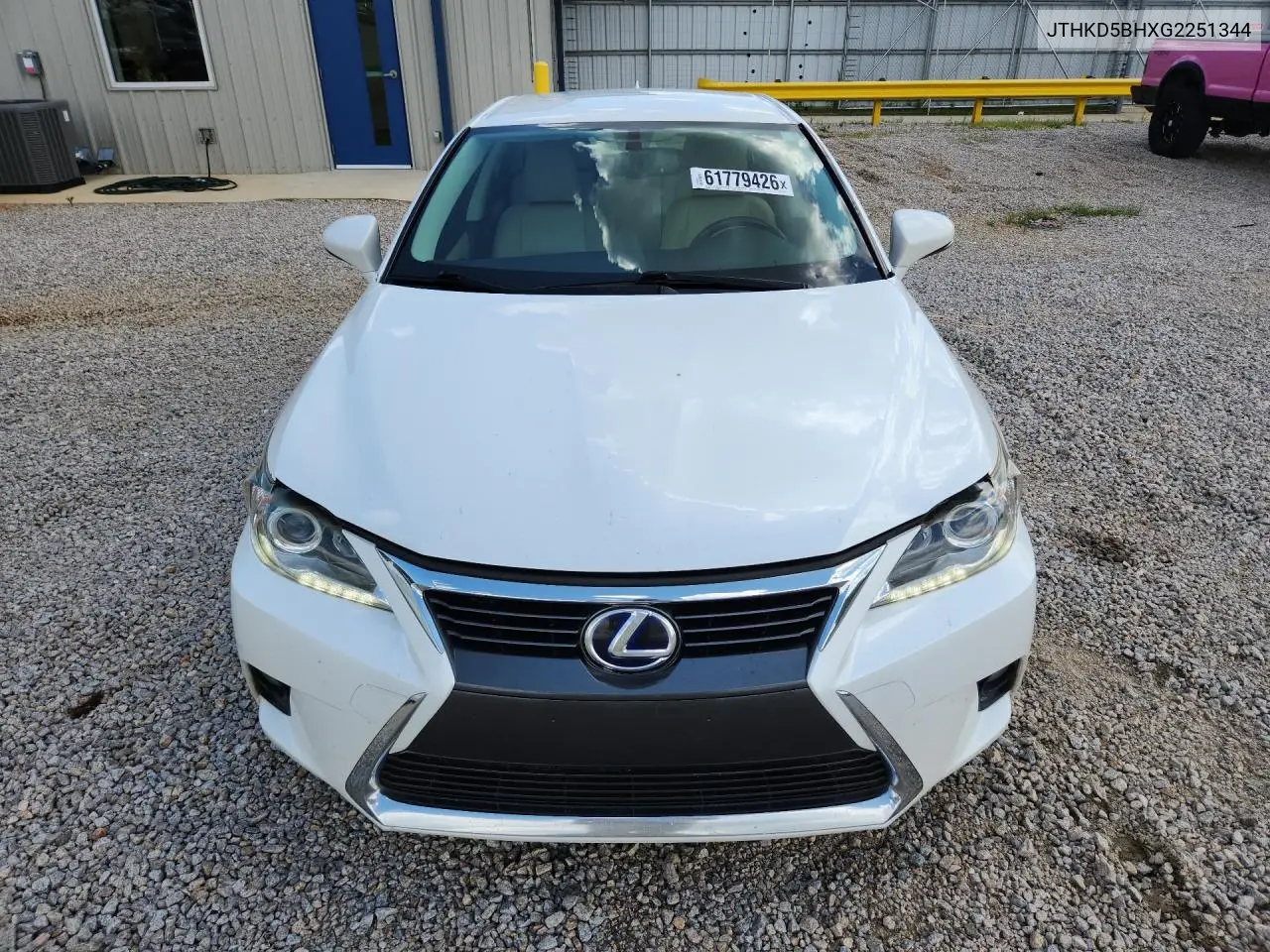 2016 Lexus Ct 200 VIN: JTHKD5BHXG2251344 Lot: 61779426