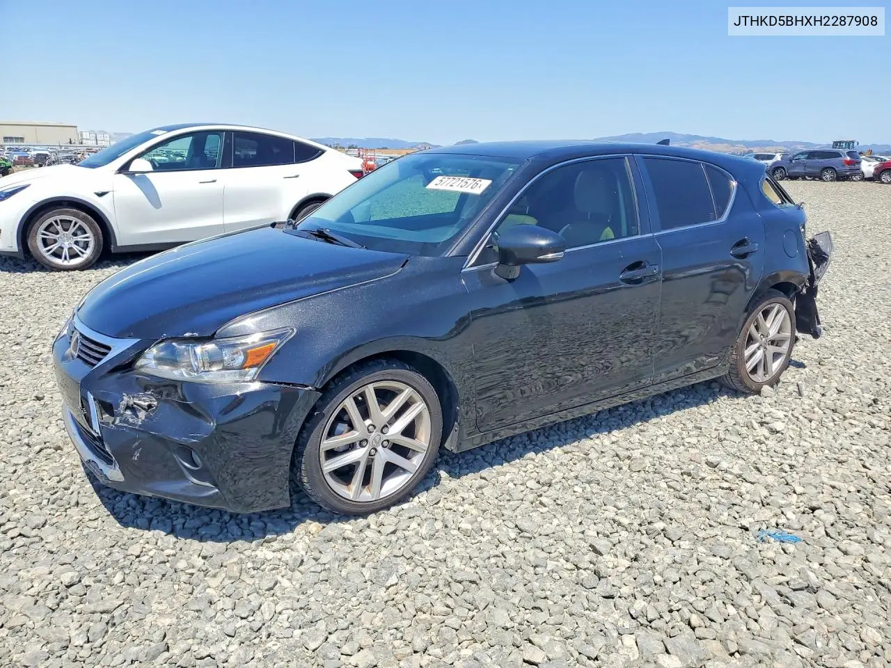 2017 Lexus Ct 200 VIN: JTHKD5BHXH2287908 Lot: 57721576