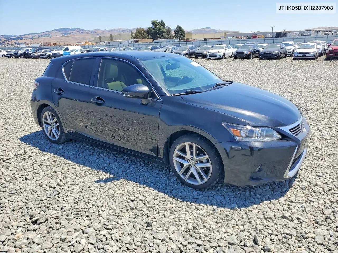 2017 Lexus Ct 200 VIN: JTHKD5BHXH2287908 Lot: 57721576