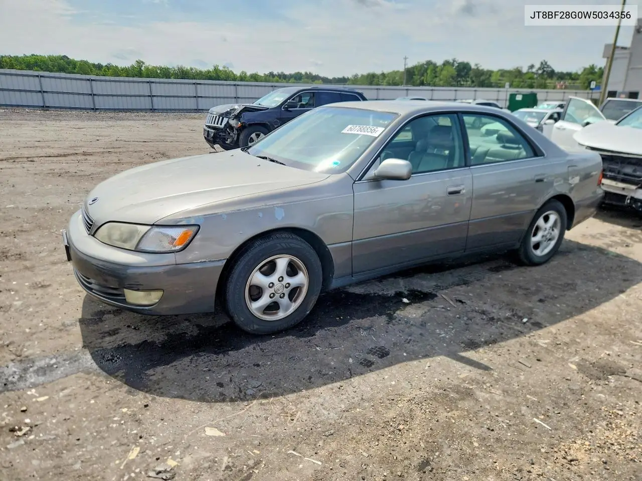 1998 Lexus Es 300 VIN: JT8BF28G0W5034356 Lot: 60788856