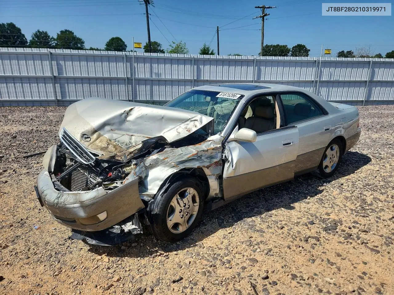 2001 Lexus Es 300 VIN: JT8BF28G210319971 Lot: 61875286