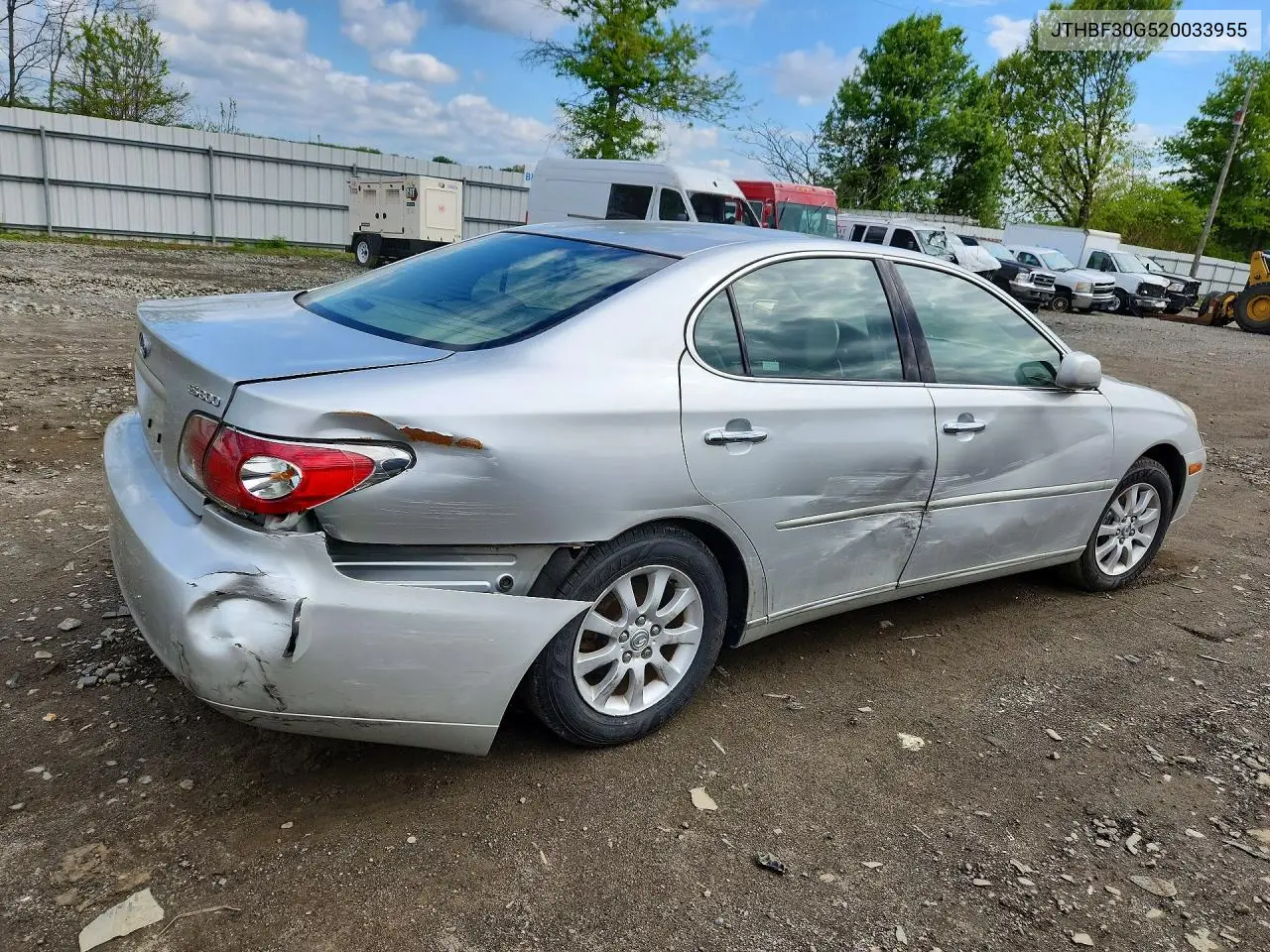 JTHBF30G520033955 2002 Lexus Es 300