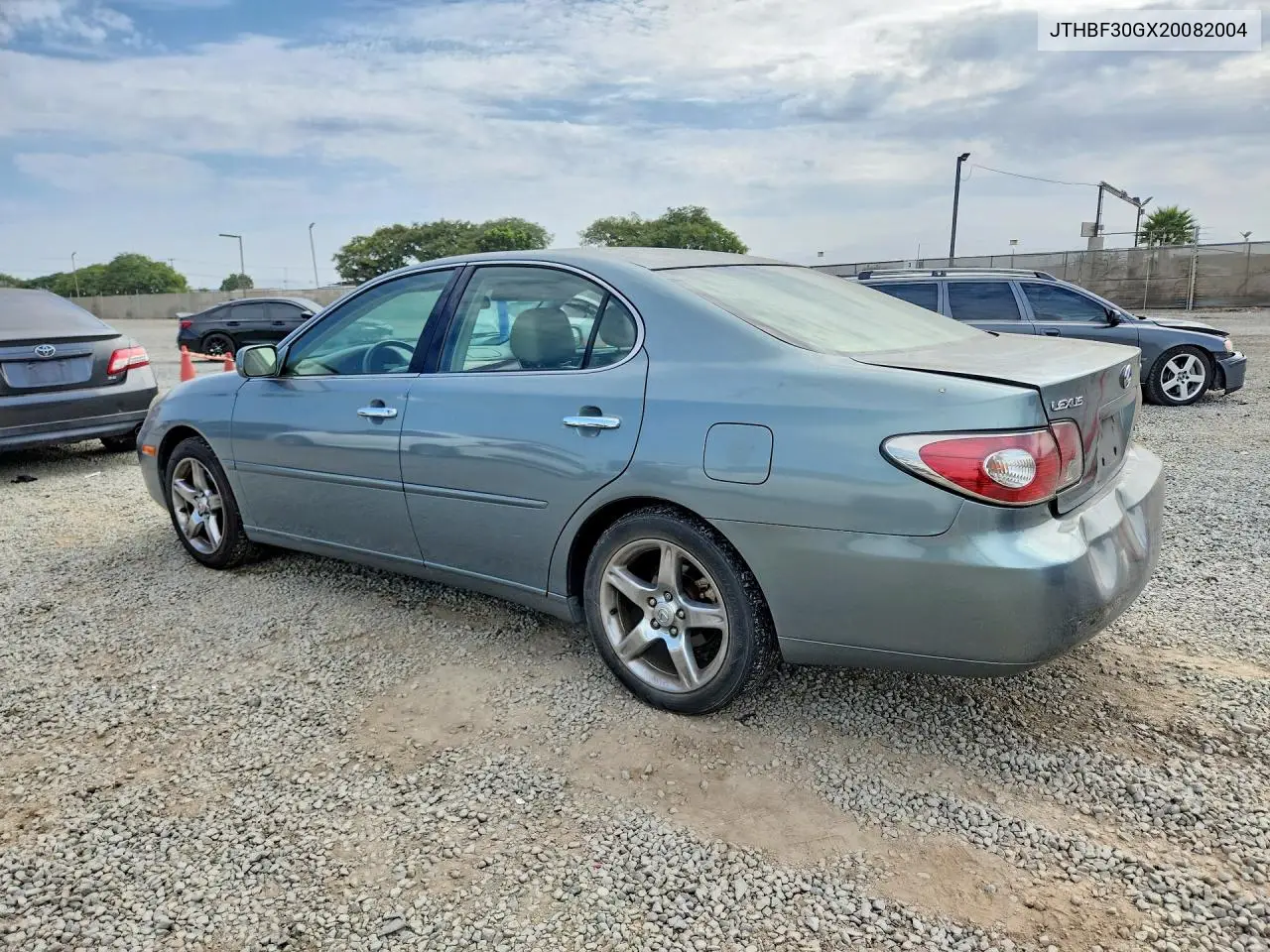 2002 Lexus Es 300 VIN: JTHBF30GX20082004 Lot: 60897106