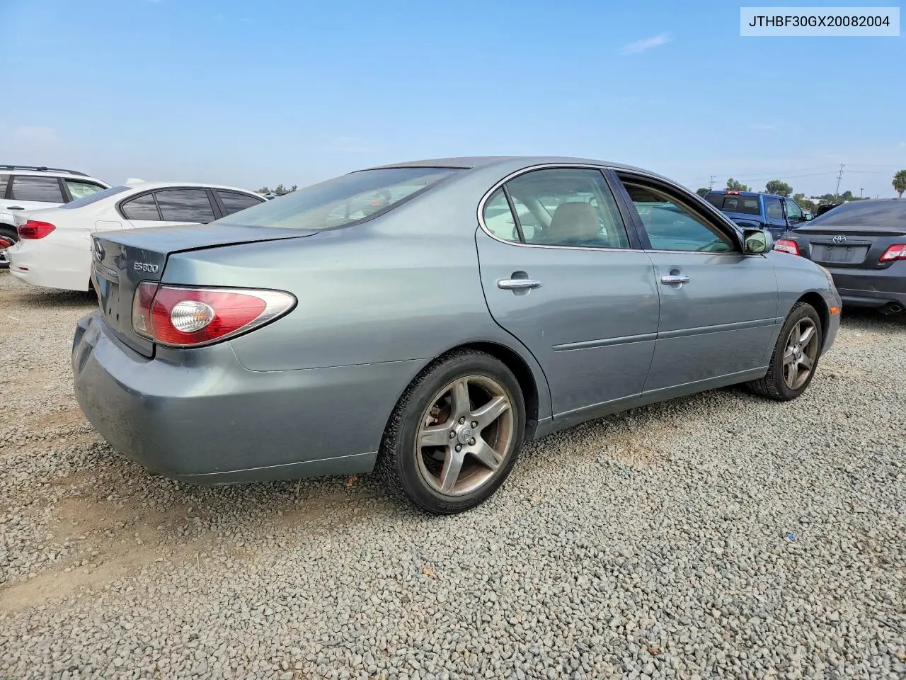 2002 Lexus Es 300 VIN: JTHBF30GX20082004 Lot: 60897106