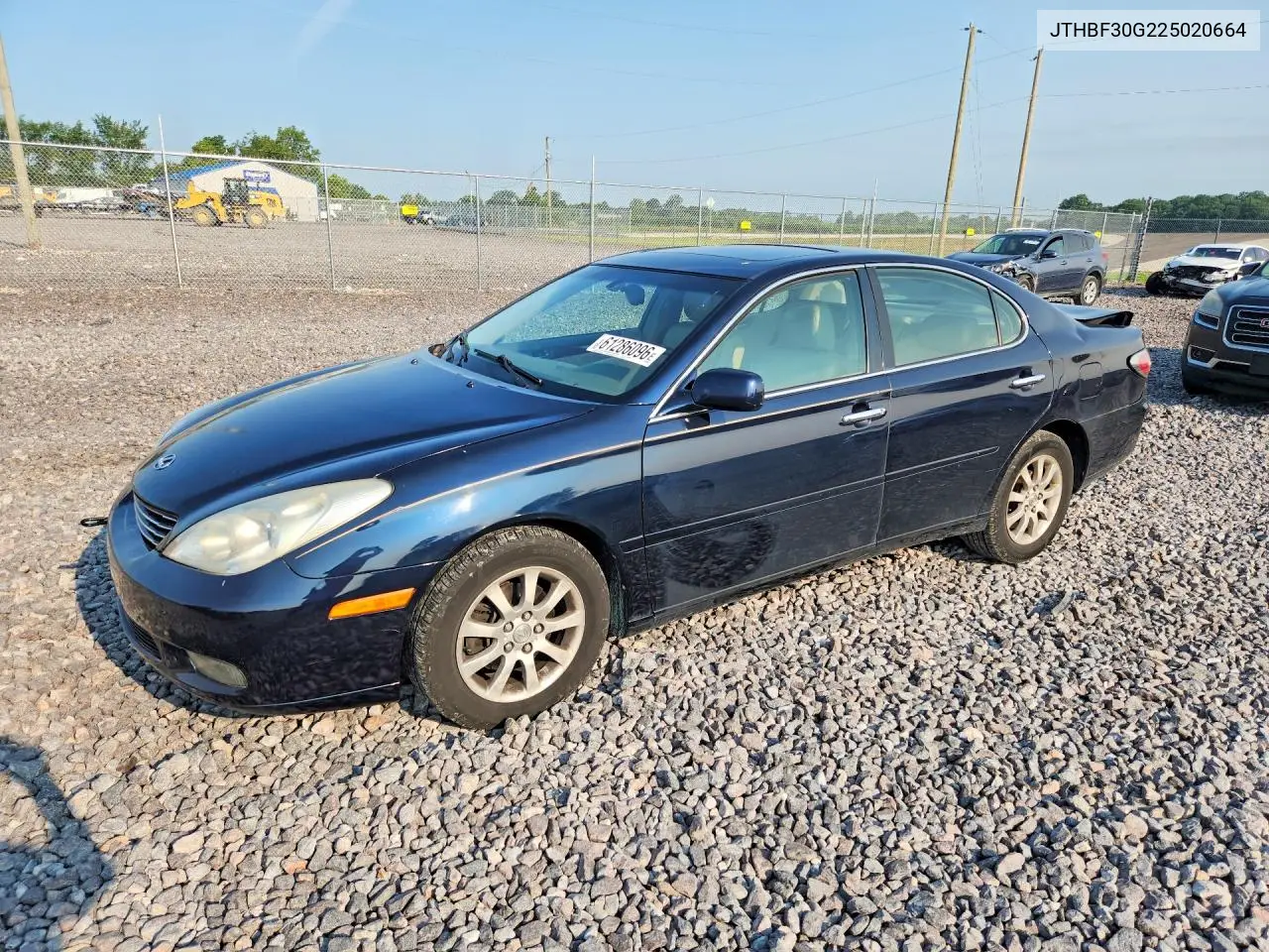 2002 Lexus Es 300 VIN: JTHBF30G225020664 Lot: 61286096