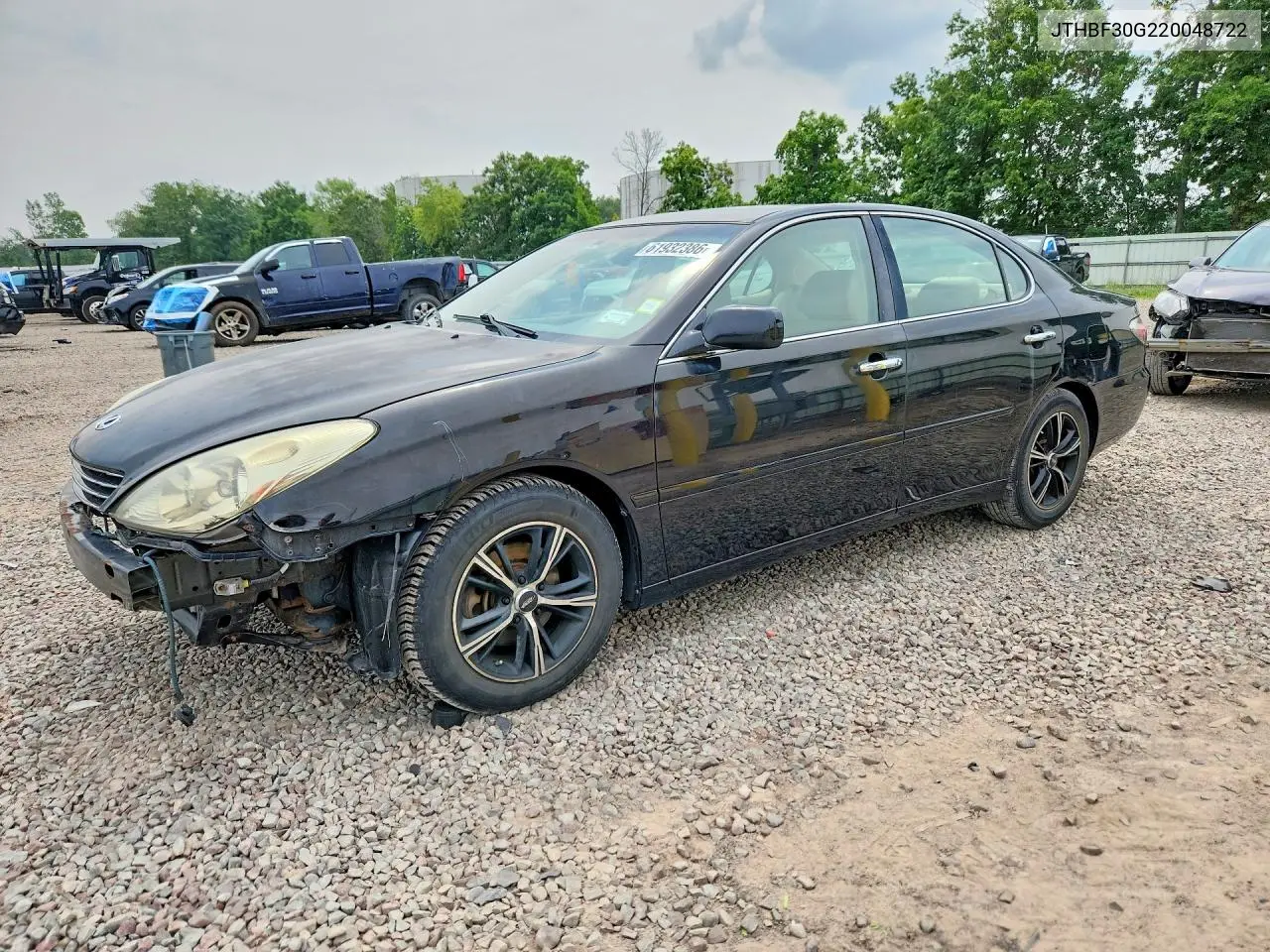 2002 Lexus Es 300 VIN: JTHBF30G220048722 Lot: 61932386