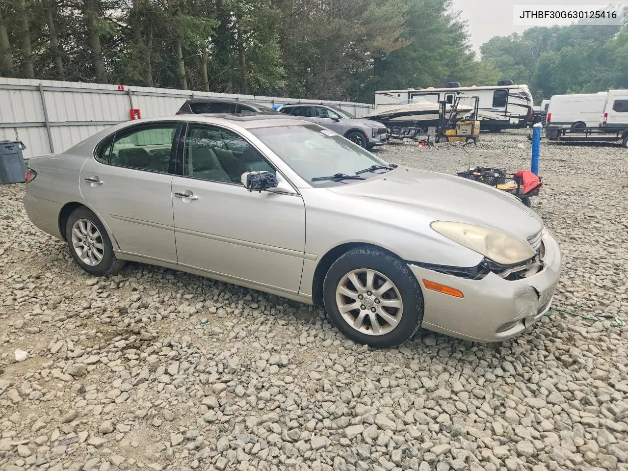 2003 Lexus Es 300 VIN: JTHBF30G630125416 Lot: 61442646