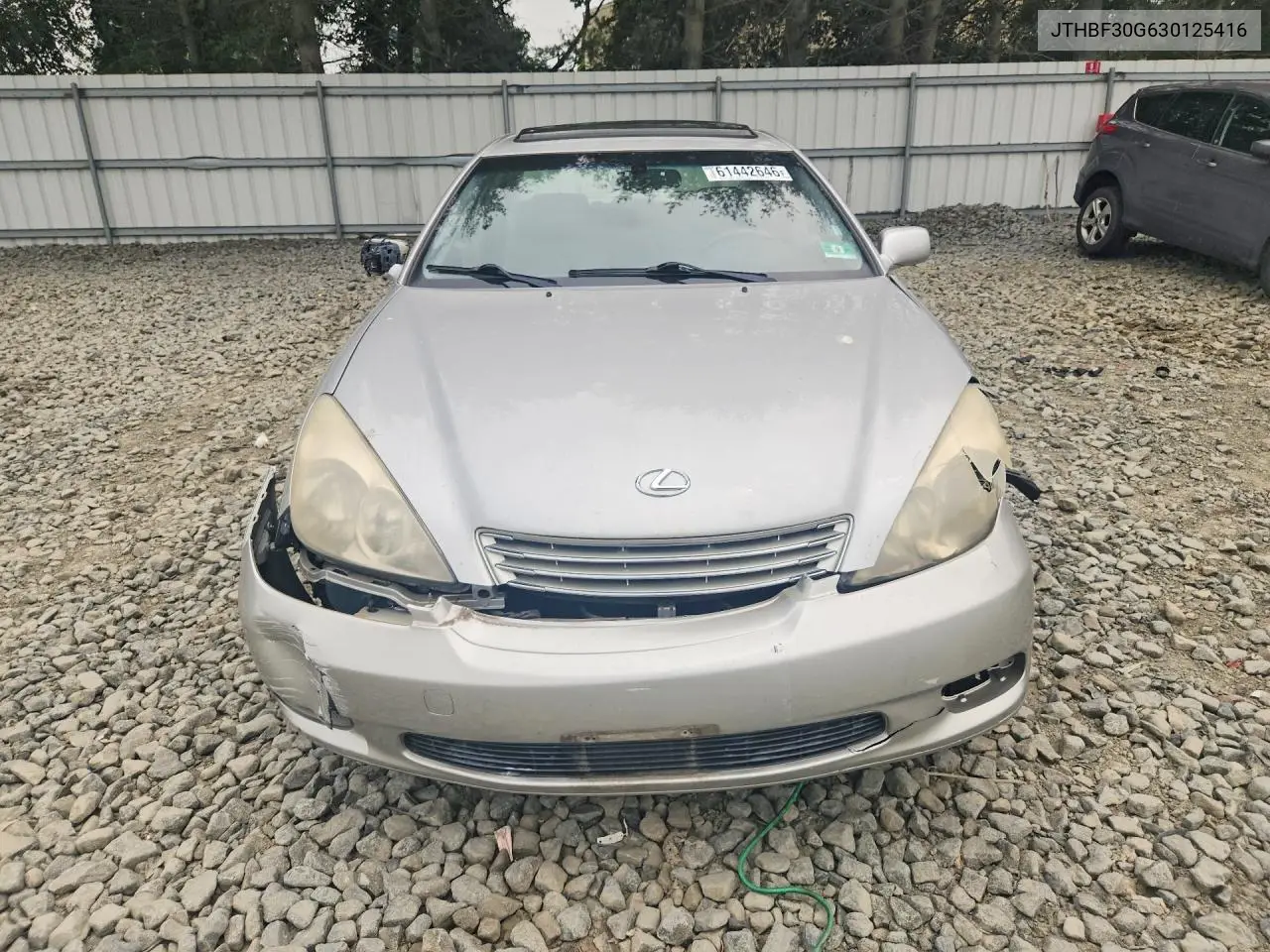2003 Lexus Es 300 VIN: JTHBF30G630125416 Lot: 61442646
