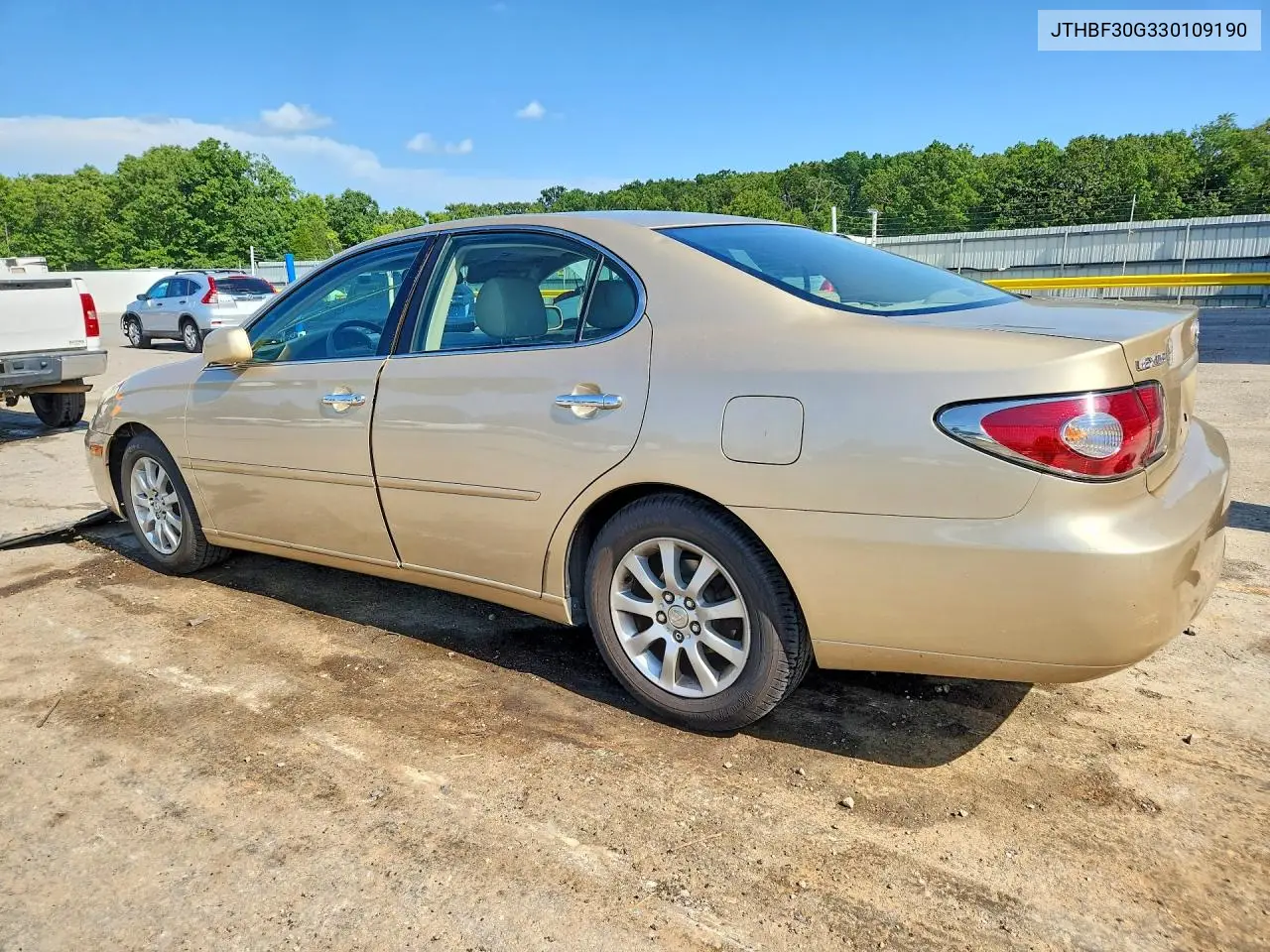 2003 Lexus Es 300 VIN: JTHBF30G330109190 Lot: 61501676