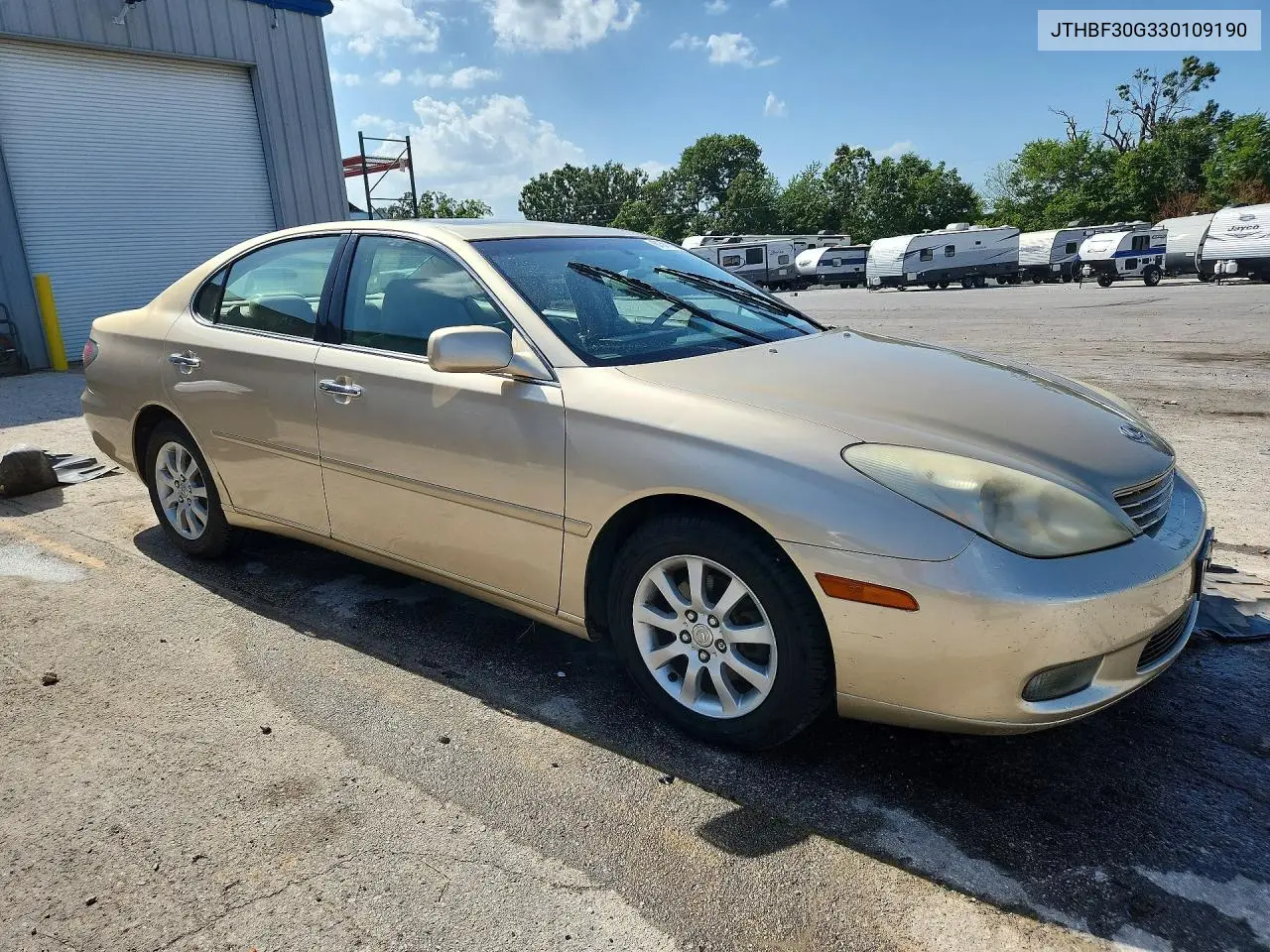 2003 Lexus Es 300 VIN: JTHBF30G330109190 Lot: 61501676