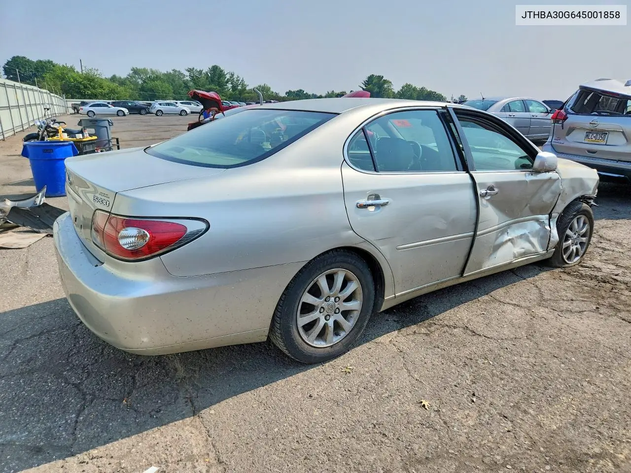 2004 Lexus Es 330 VIN: JTHBA30G645001858 Lot: 59404896